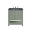 James Martin Vanities Breckenridge 30in Single Vanity, Smokey Celadon w/ 3 CM Charcoal Soapstone Top 330-V30-SC-3CSP - alternate 1